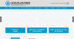 Desktop Screenshot of liceodelosandes.edu.co